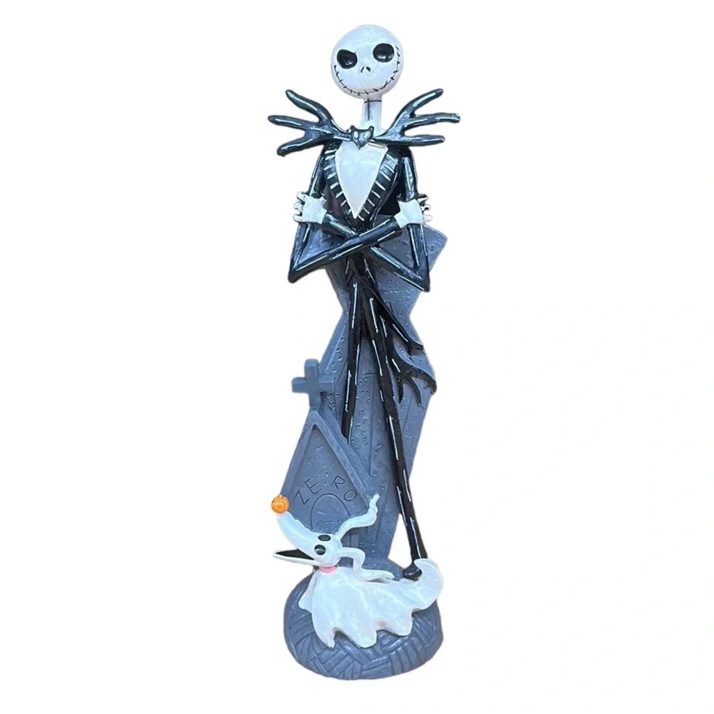 Disney Nightmare Before Christmas Jack Skellington w/Zero Resin Statue Figure
